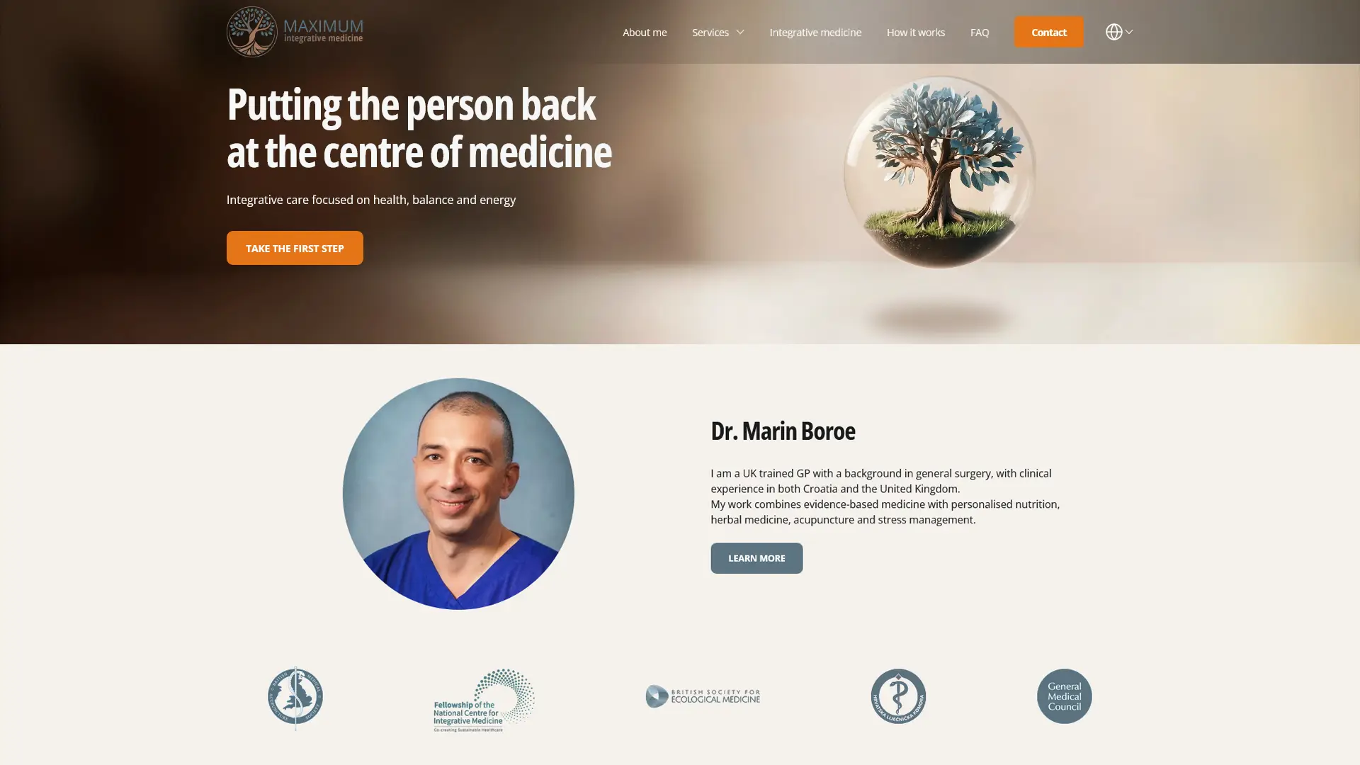 Fully custom bilingual WordPress website for Maximum Integrative Medicine, engineered for professional trust and structural clarity
